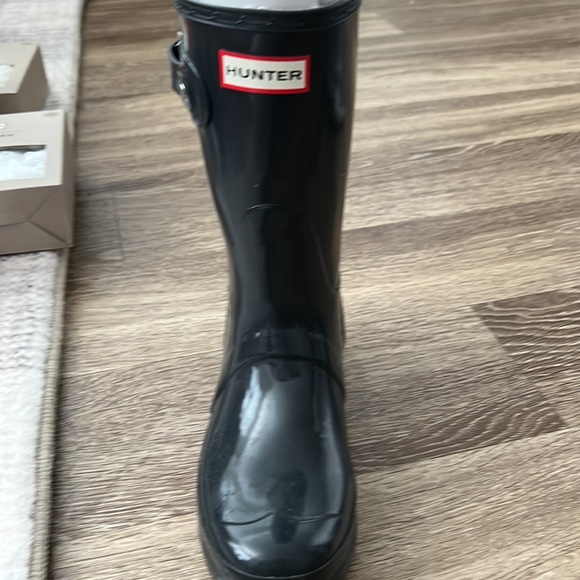 Hunter boots (short). Size 8. Graphite Grey. - Picture 3 of 4